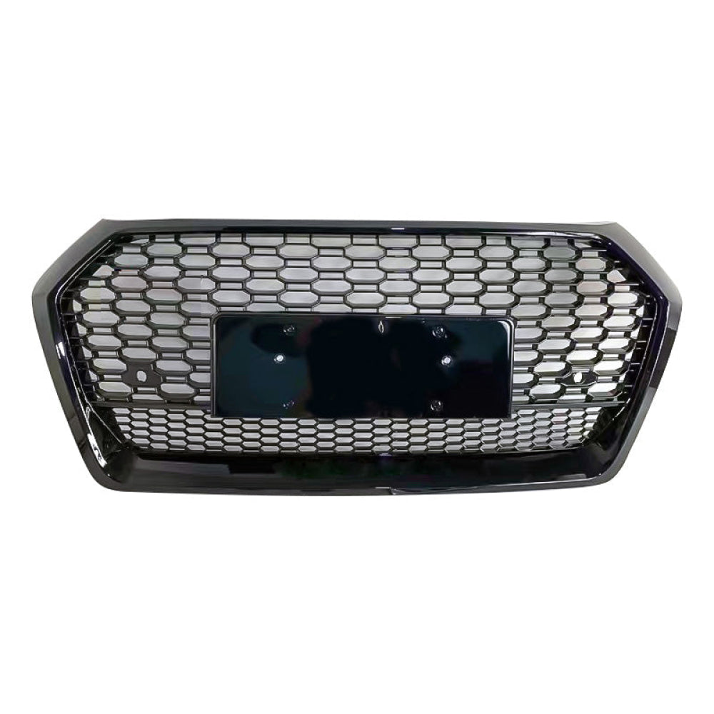 2018-2020 Audi Rsq5 Style Honeycomb Grille | B9 Q5/Sq5 Black Frame Mesh / Yes Front Camera Grilles