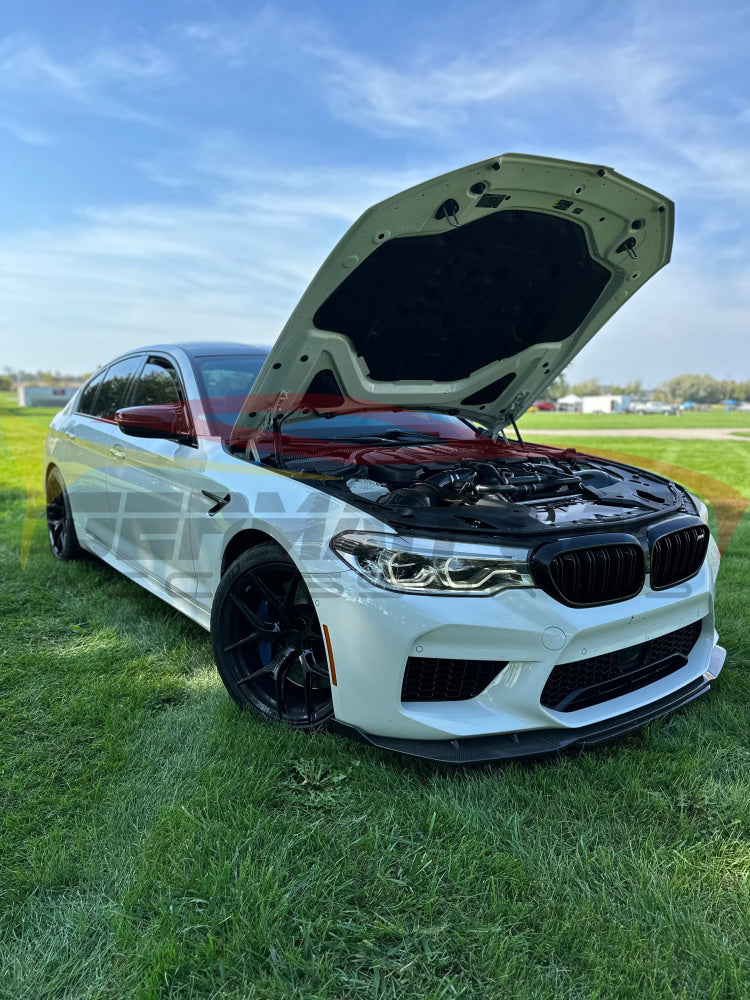 2018-2020 Bmw M5 Carbon Fiber Mt Style 4 Piece Front Lip | F90 Lips/Splitters