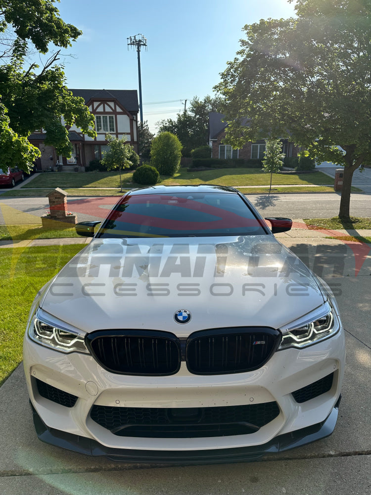 2018-2020 Bmw M5 Carbon Fiber Mt Style 4 Piece Front Lip | F90 Lips/Splitters