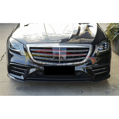 2018-2020 Mercedes-Benz S-Class Carbon Fiber Front Lip | W222 Sedan - Front Lips/Splitters