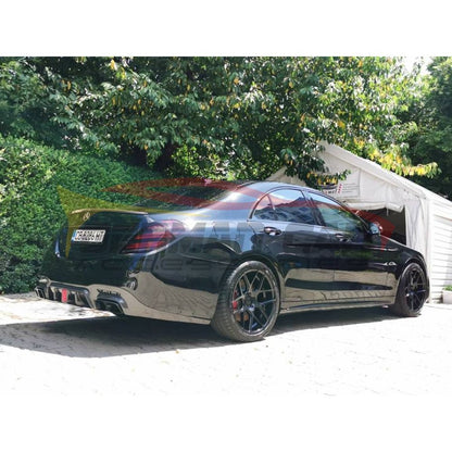2018-2020 Mercedes-Benz S-Class Carbon Fiber Rear Diffuser | W222 Sedan - Rear Diffusers