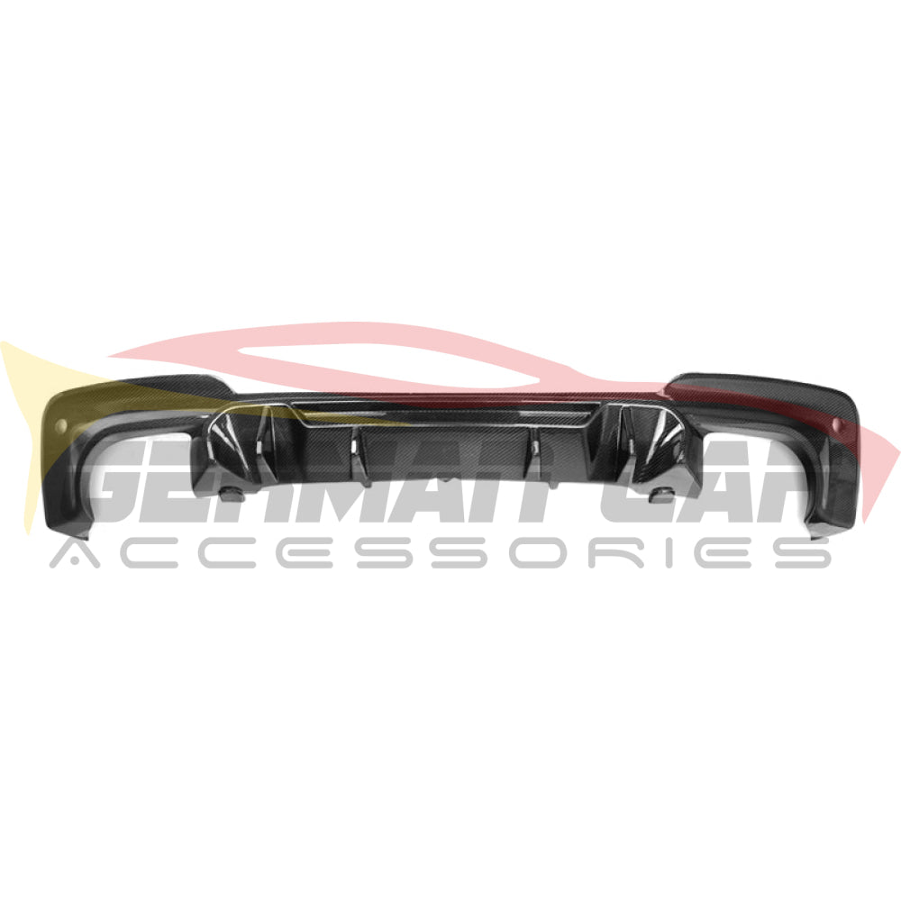 2018-2021 Bmw X3 M Performance Style Carbon Fiber Rear Diffuser | G01 With Parking Sensor Holes