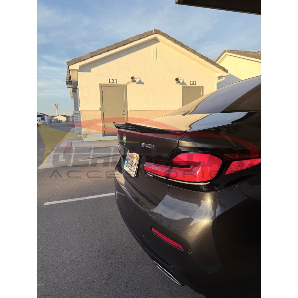 2018-2023 BMW M5 M4 Style Carbon Fiber Trunk Spoiler | F90 Rear Trunk Spoilers