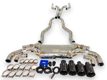 2018-2023 Bmw M5 Valved Sport Exhaust System | F90 Stainless Steel / Chrome Tips Axleback Only