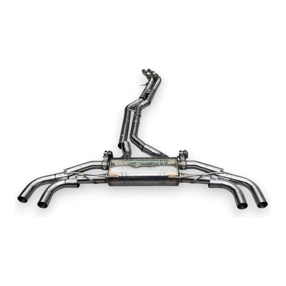 2018-2024 Audi Q5 Valved Sport Exhaust System | B9/B9.5 Q5 Stainless Steel Exhaust / Chrome Tips Exhausts