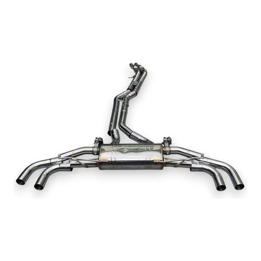2018-2024 Audi Q5 Valved Sport Exhaust System | B9/B9.5 Q5 Stainless Steel Exhaust / Chrome Tips Exhausts