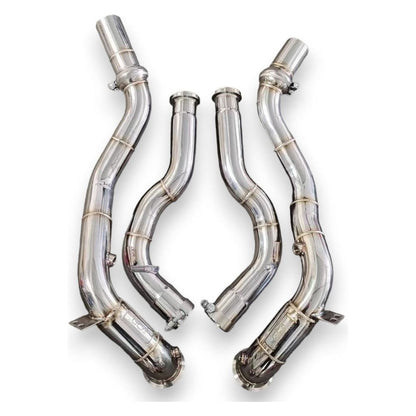 2019 + Mercedes G-Class/G63 Amg Front Race Pipes | W463/W464 No Heat Shield / Racing Downpipe (No