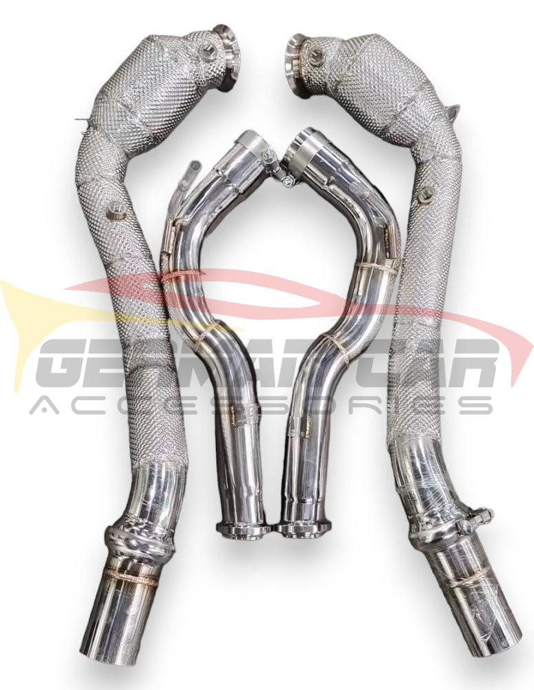 2019 + Mercedes G-Class/G63 Amg Front Race Pipes | W463/W464 Yes Heat Shield / Racing Downpipe (No