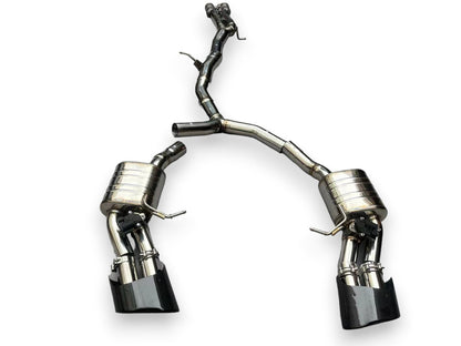 2018 + Audi Rs4/Rs5 Valved Sport Exhaust System | B9/B9.5 Stainless Steel / Chrome Tips