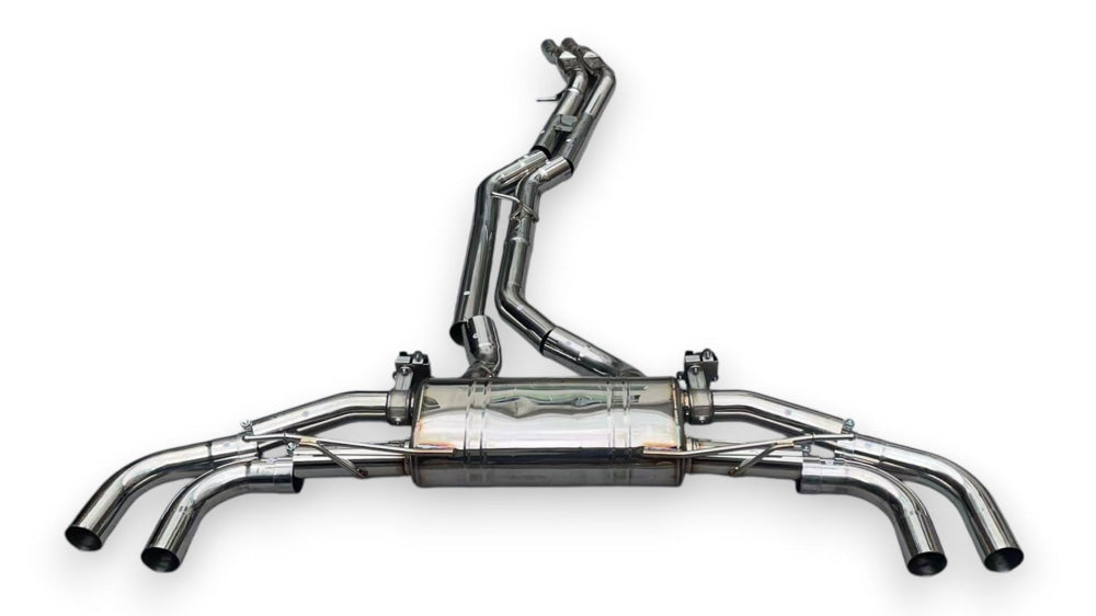 2018 + Audi Sq5 Valved Sport Exhaust System | B9/B9.5 Stainless Steel / Chrome Tips