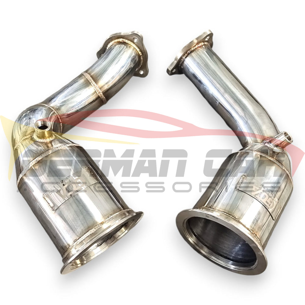 2018 + Audi Rs4/Rs5 Downpipes | B9/B9.5 No Heat Shield / Racing Downpipe (No Cat) Front Race Pipes