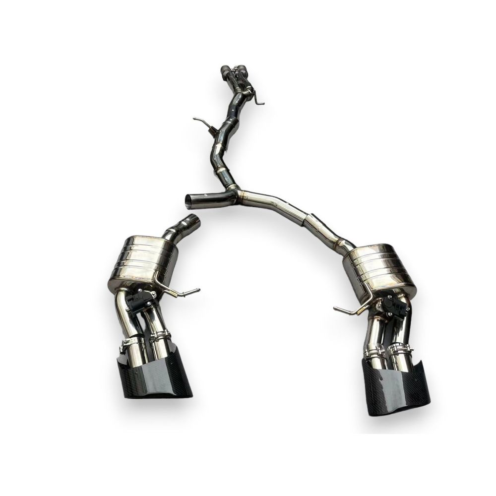 2018 + Audi Rs4/Rs5 Valved Sport Exhaust System | B9/B9.5 Stainless Steel / Chrome Tips