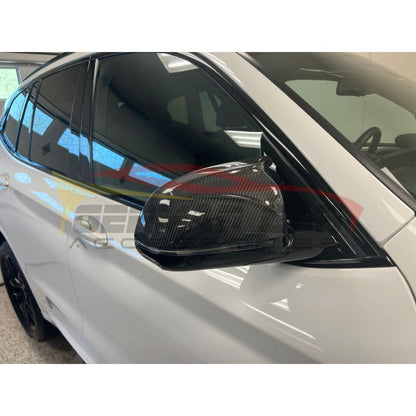 2018 + Bmw X3/X4 Carbon Fiber M-Style Mirror Caps | G01/G02