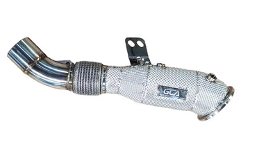 2018 + Bmw X3/X4 M40I Downpipe | G01/G02 Yes Heat Shield / Racing (No Cat) Front Race Pipes