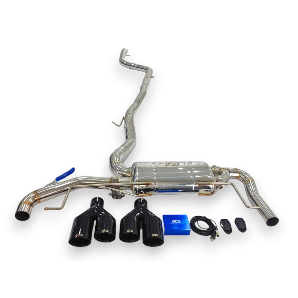 2018 + Bmw X3/X4 Valved Sport Exhaust System | G01/G02 Stainless Steel / Chrome Tips