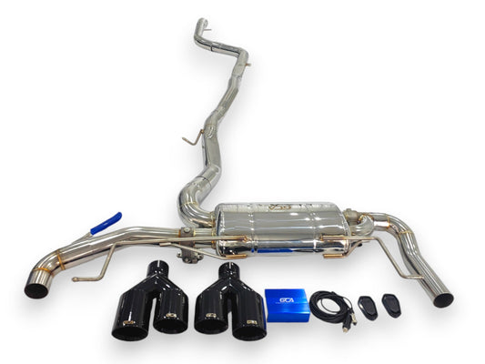 2018 + Bmw X3/X4 Valved Sport Exhaust System | G01/G02 Stainless Steel / Chrome Tips