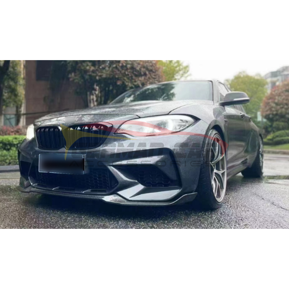 2019-2021 Bmw M2 Competition Carbon Fiber Cs Style Front Lip | F87 Lips/Splitters