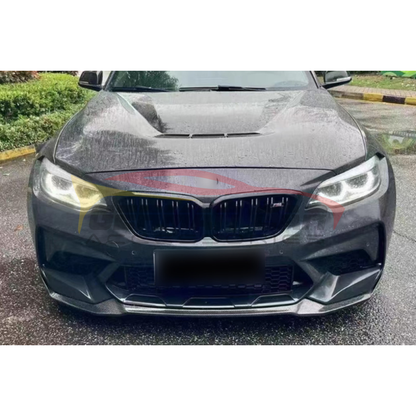 2019-2021 Bmw M2 Competition Carbon Fiber Cs Style Front Lip | F87 Lips/Splitters