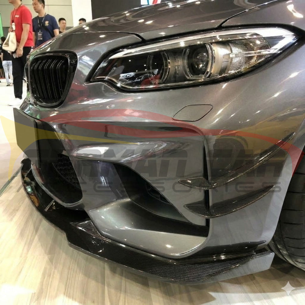 2019-2021 BMW M2 C/M2 CS Carbon Fiber Front Bumper Canards I F87 - Additional Accessories