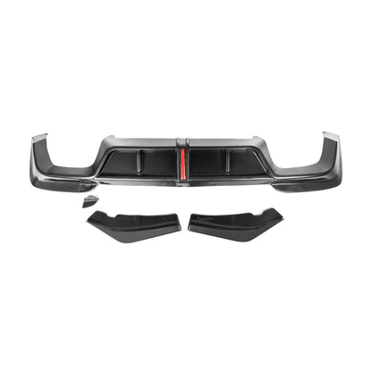 2019-2021 BMW X3M Carbon Fiber 3 Piece Rear Diffuser with LED Brake Light | F97 Front Lips/Splitters