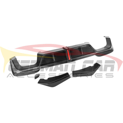 2019-2021 BMW X3M Carbon Fiber 3 Piece Rear Diffuser with LED Brake Light | F97 Front Lips/Splitters