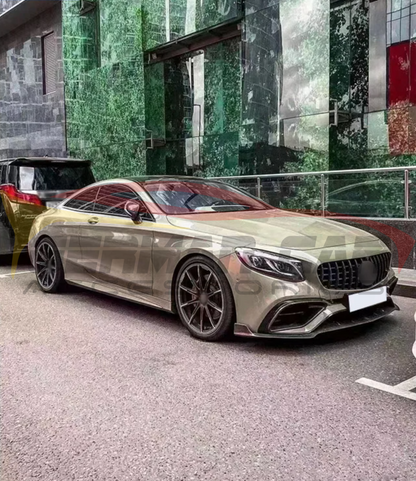 2019 2021 Mercedes Benz S550/S63/S65 AMG Carbon Fiber Front Lip | C217/W217 Coupe Front Lips/Splitters