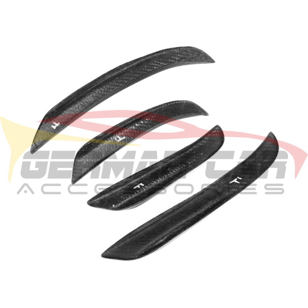 2019+ Bmw 3-Series Carbon Fiber Front Bumper Canards | G20