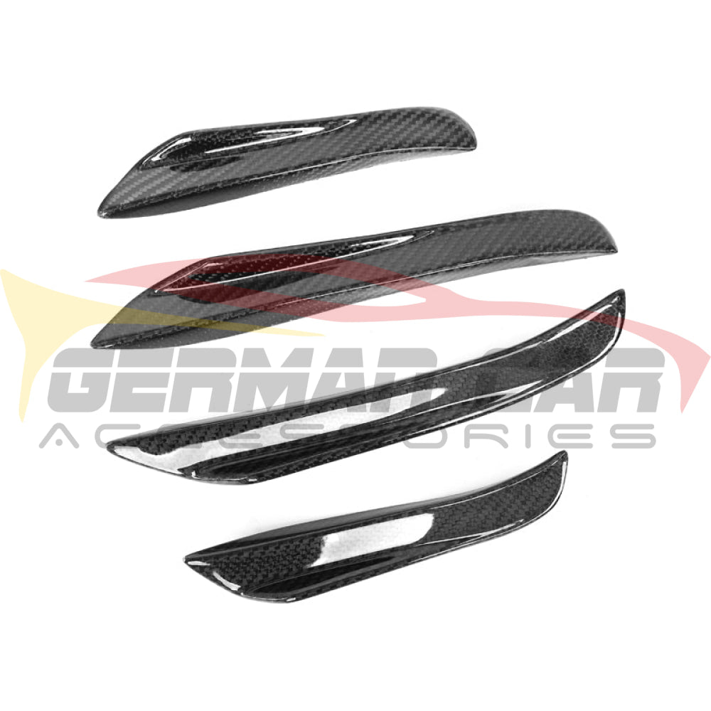 2019+ Bmw 3-Series Carbon Fiber Front Bumper Canards | G20