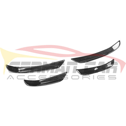 2019+ Bmw 3-Series Carbon Fiber Front Bumper Canards | G20