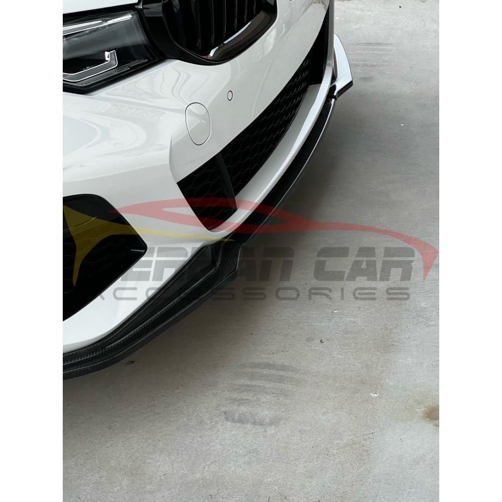 2019-2022 Bmw 3-Series Carbon Fiber M Performance Style Front Lip | G20 Lips/Splitters