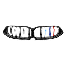 Load image into Gallery viewer, 2019+ Bmw 8-Series/m8 Kidney Grilles | F91/f92/f93/g14/g15/g16 Gloss Black With M Stripe
