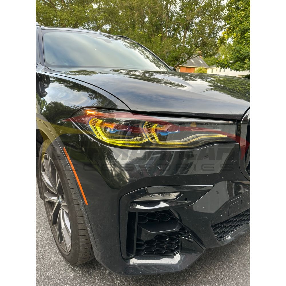 2019-2022 BMW X7 CSL Style Headlights Yellow DRL Modules | G07 - DRL Modules
