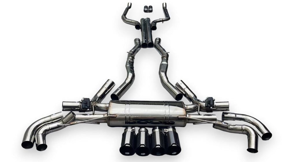 2019 + Bmw X7 M50I/M60I Valved Sport Exhaust System | G07 Stainless Steel / Chrome Tips
