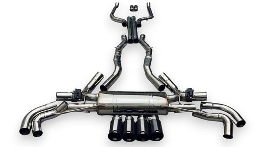 2019 + Bmw X7 M50I/M60I Valved Sport Exhaust System | G07 Stainless Steel / Chrome Tips