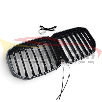 2019-2022 BMW X7 Single Slat Light Up LED Kidney Grilles | G07 - Kidney Grilles