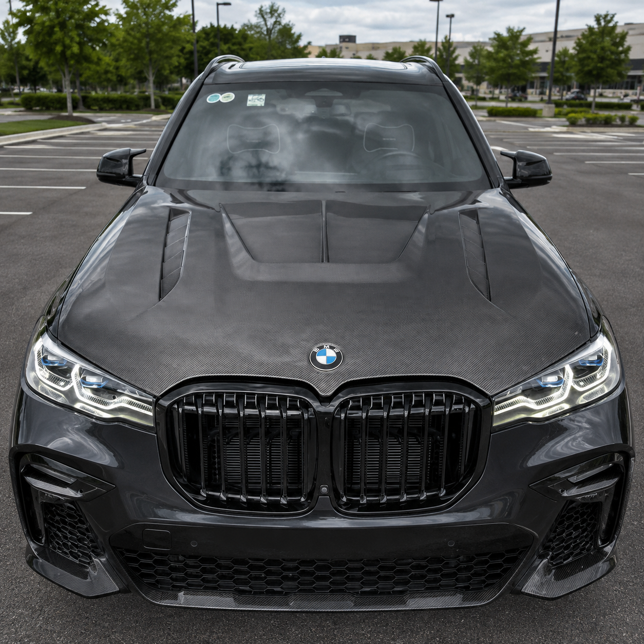 2019-2022 BMW X7 LD Style Carbon Fiber Hood | G07