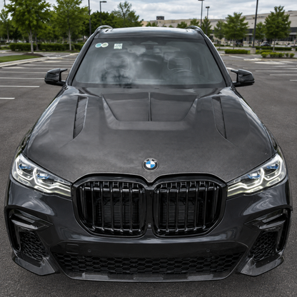 2019-2022 BMW X7 LD Style Carbon Fiber Hood | G07
