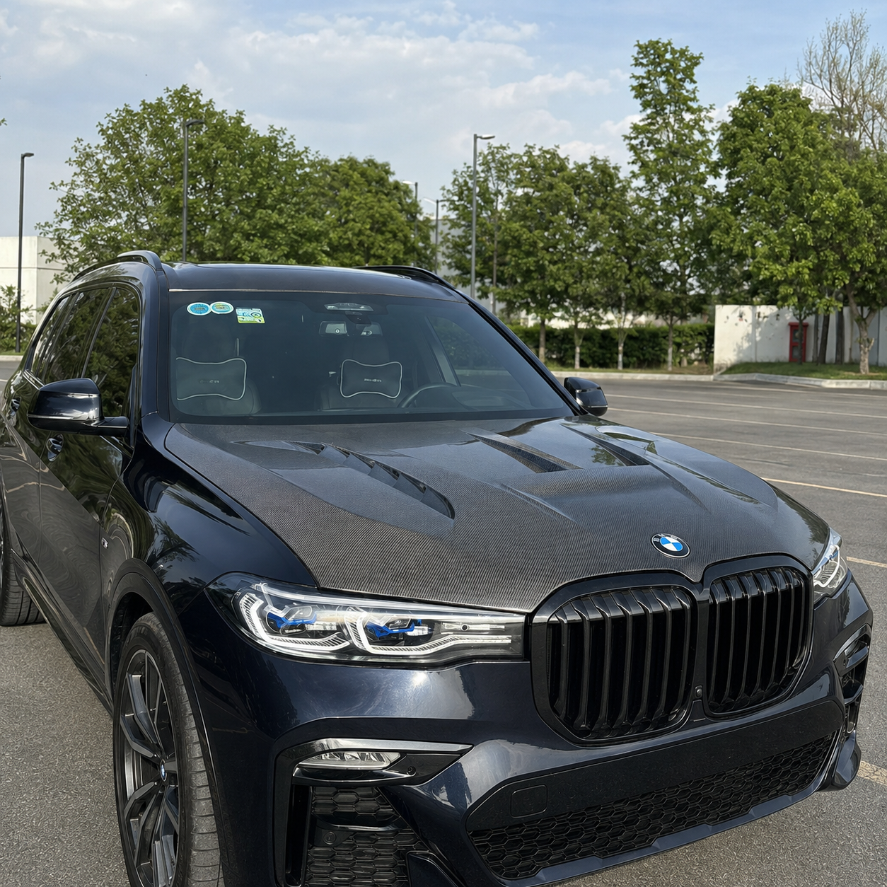 2019-2022 BMW X7 LD Style Carbon Fiber Hood | G07
