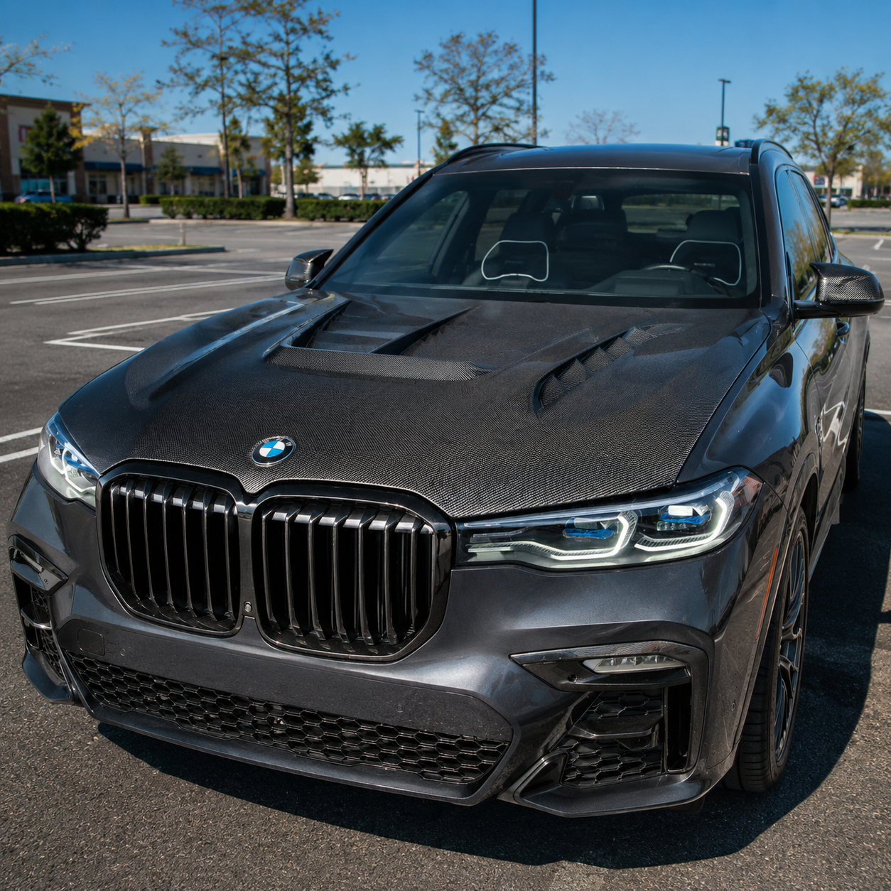 2019-2022 BMW X7 LD Style Carbon Fiber Hood | G07