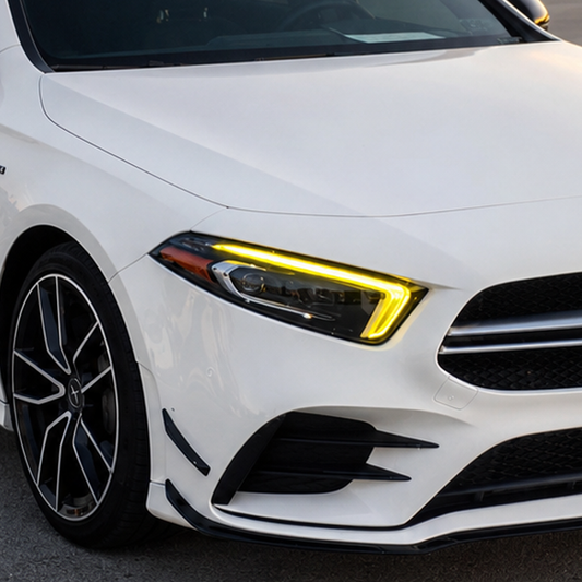 2019-2022 Mercedes-Benz A-Class/A35/A45 AMG CSL Style Headlights Yellow DRL Modules | W177