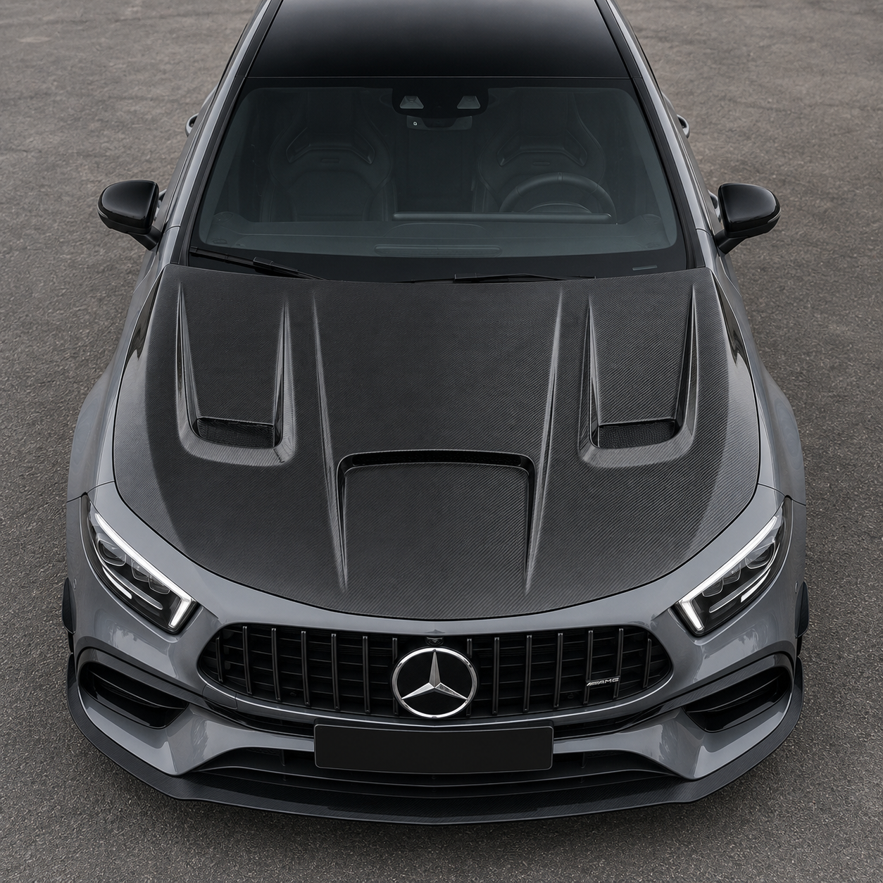 2019-2022 Mercedes A-Class/A35/A45 AMG P2 Style Carbon Fiber Hood | V177/W177