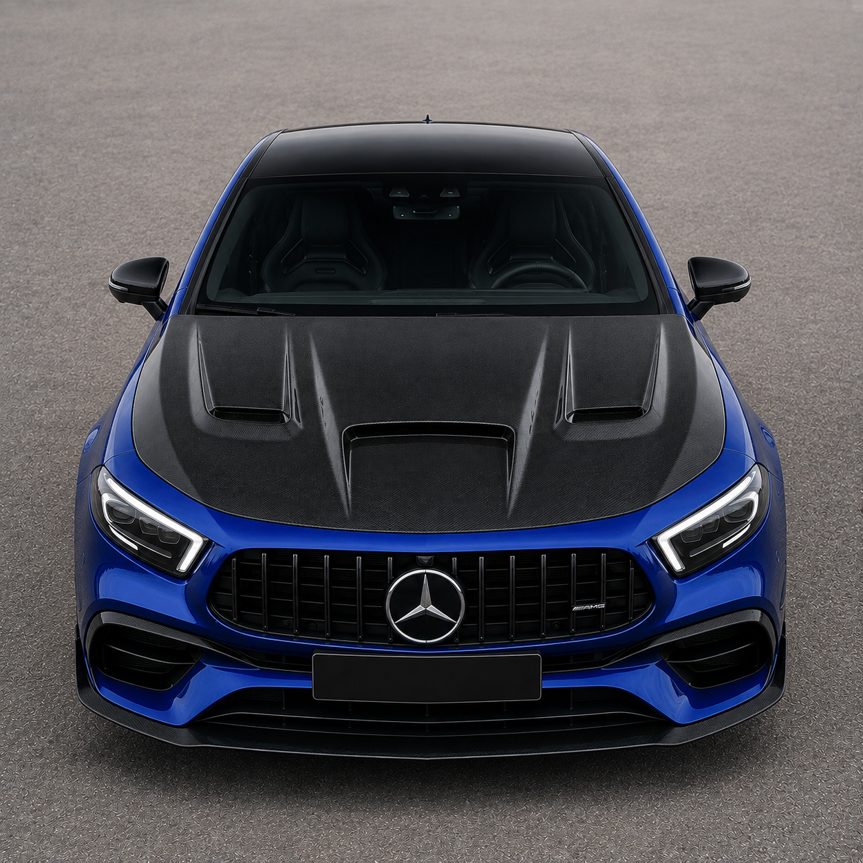 2019-2022 Mercedes A-Class/A35/A45 AMG P2 Style Carbon Fiber Hood | V177/W177