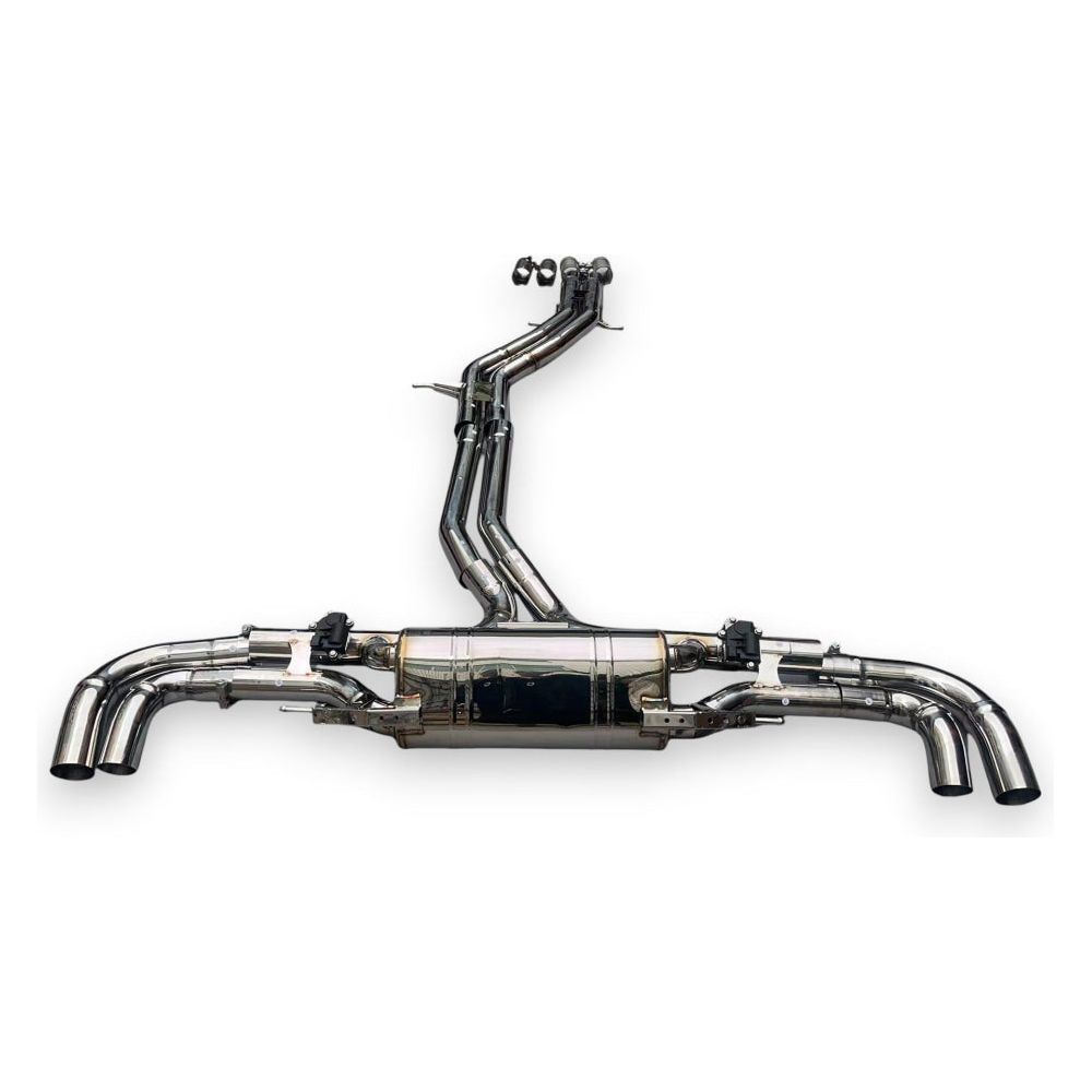 2019-2023 Audi Sq8 Valved Sport Exhaust System | Stainless Steel / Chrome Tips