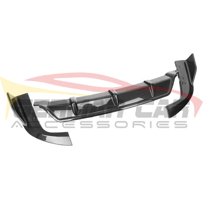 2019-2022 Bmw X5 3 Piece Carbon Fiber Rear Diffuser With Splitters | G05 Mirror Caps