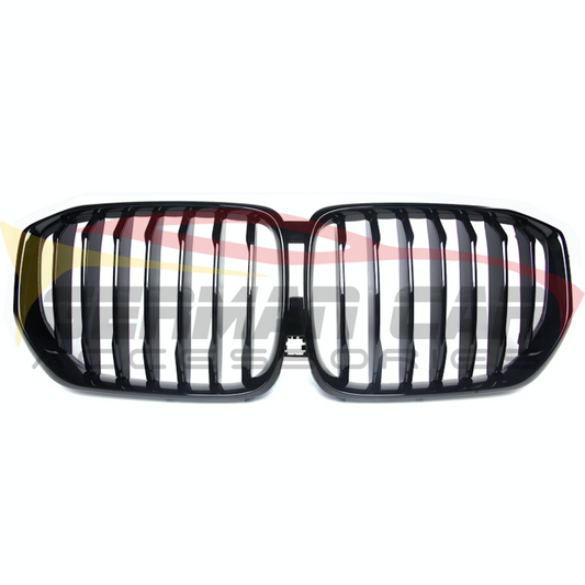 2018+ Bmw X5/x5M Single Slat Kidney Grilles | G05/f95 Gloss Black