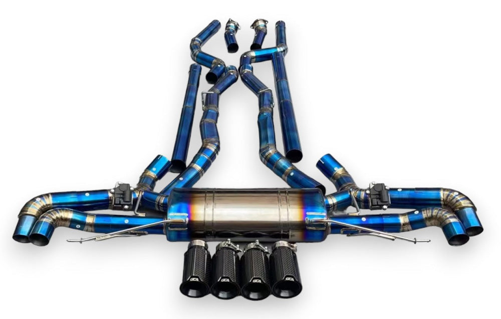 2019 + Bmw X5/X6 M50I/M60I Valved Sport Exhaust System | G05/G06 Titanium / Chrome Tips