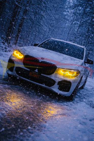 2019-2023 BMW X5/X6/X5M/X6M CSL Style Headlights Yellow DRL Modules | G05/G06/F95/F96 - DRL Modules