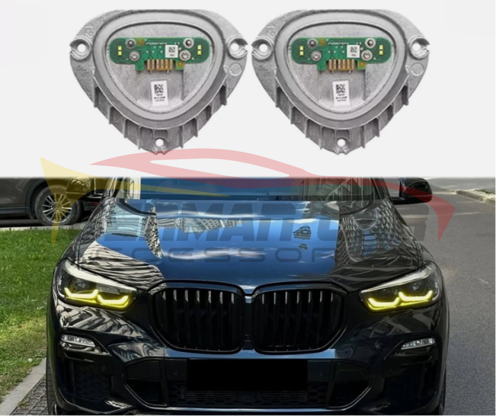 2019-2023 BMW X5/X6/X5M/X6M CSL Style Headlights Yellow DRL Modules | G05/G06/F95/F96 Headlights