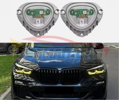 2019-2023 BMW X5/X6/X5M/X6M CSL Style Headlights Yellow DRL Modules | G05/G06/F95/F96 Headlights