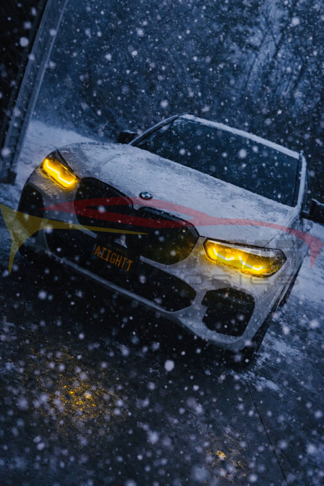 2019-2023 BMW X5/X6/X5M/X6M CSL Style Headlights Yellow DRL Modules | G05/G06/F95/F96 - DRL Modules